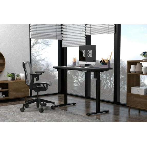 48" K304 Electric Height Adjustable Standing Desk,Black