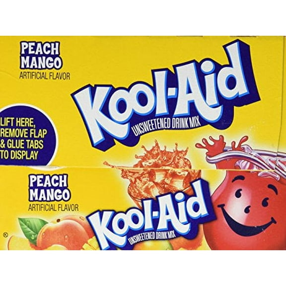 48 Kool Aid packets of Peach Mango Makes 96 quarts just add sugar