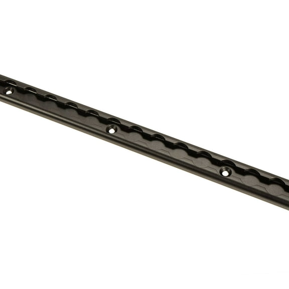 US Cargo Control Black L Track Rail, 4 Foot Black Anodized Aluminum L-Track Trailer Tie Down Rail for Enclosed Trailers, Utility Trailers, or Truck Beds, Secure Motorcycles, ATVs, & Bikes