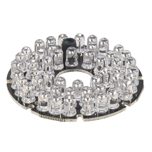 48 LED IR Infrared Illuminating 60 Degree Bulb Board For CCTV Home Security Camera,1 x IR LED Board,black & white