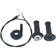 48 Throttle Cable Grip Kit for Coleman CT200U Trail 200 196cc 212cc Mini Bike Fits 7/8 Handlebar Compatible with 50cc-200cc Dirt Bikes Go Karts ATV Twist Throttle Set
