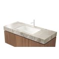 thumbnail image 1 of 48" MURI Light Gray Sintered Stone Countertop & Ceramic Basin, NO Cabinet, NO Faucet and Sink Cover, 1 of 4