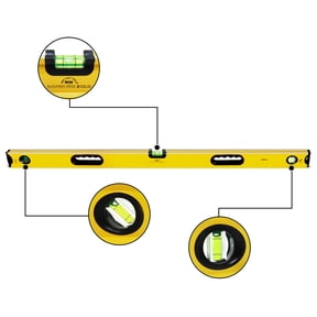48" Magnetic Aluminum Level W/ Rubber Grip