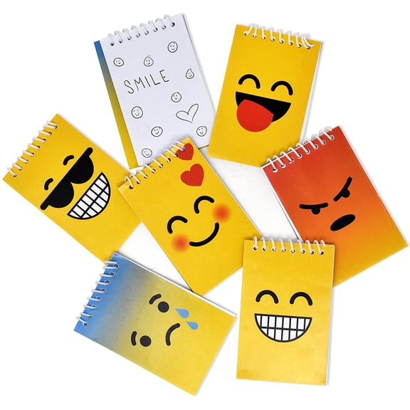 Gift Boutique Emoji Emoticon Face Unruled Note Pad, 2 1/4" x 3 1/2", 20 Sheets, 48 Count, 48 Pack