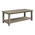 thumbnail image 1 of 48" Minimalist Wood Coffee Table - Gray Wash, 1 of 6