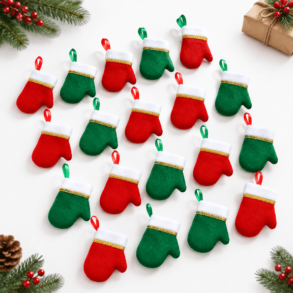 48 Minimas Stockings Bulk Red Green With Edge