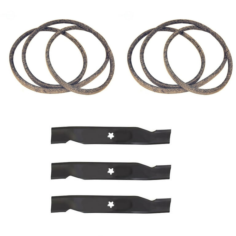 48 Mower Blades and Belts Combo for Craftsman 174368 180808 180054 Walmart