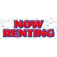 thumbnail image 1 of 48" NOW RENTING DECAL sticker for lease rent office retail space apartment, 1 of 1