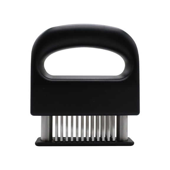 48-Needle Meat Tenderizer Tool with Plastic Handle for Beef Chicken Lamb Steak Tenderizing and Marinade Absorption