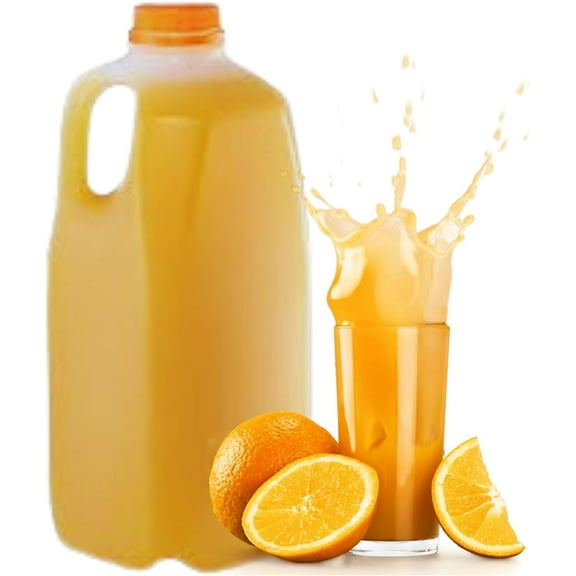 (48 PACK) 64 Oz. Empty Plastic Juice Bottles with Tamper Evident Orange Screw Caps - Half Gallon, Smoothie Bottles - Ideal for Juices, Ice Coffees, Milk, Smoothies, Picnic's and Even Meal Prep