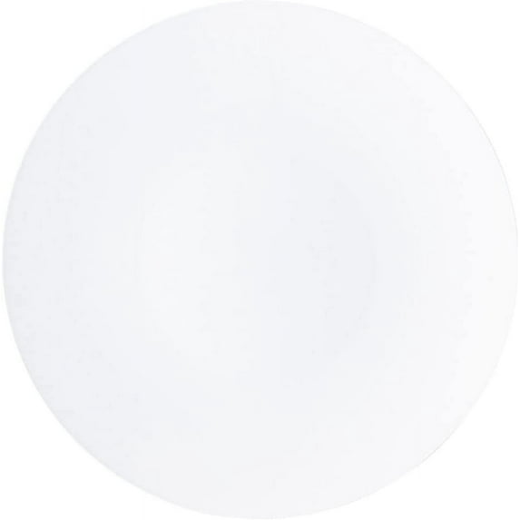 (48 PACK) EcoQuality 13" inch Round Charger Hammered White Plastic Plates - China Like Party Plates, Heavy Duty Large Disposable Dinner Plates, Reusable Salad Plate Weddings, Serveware