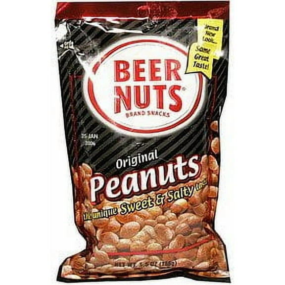 48 PACKS : Beer Nuts Peanuts Sweet & Salty 5.5 OZ