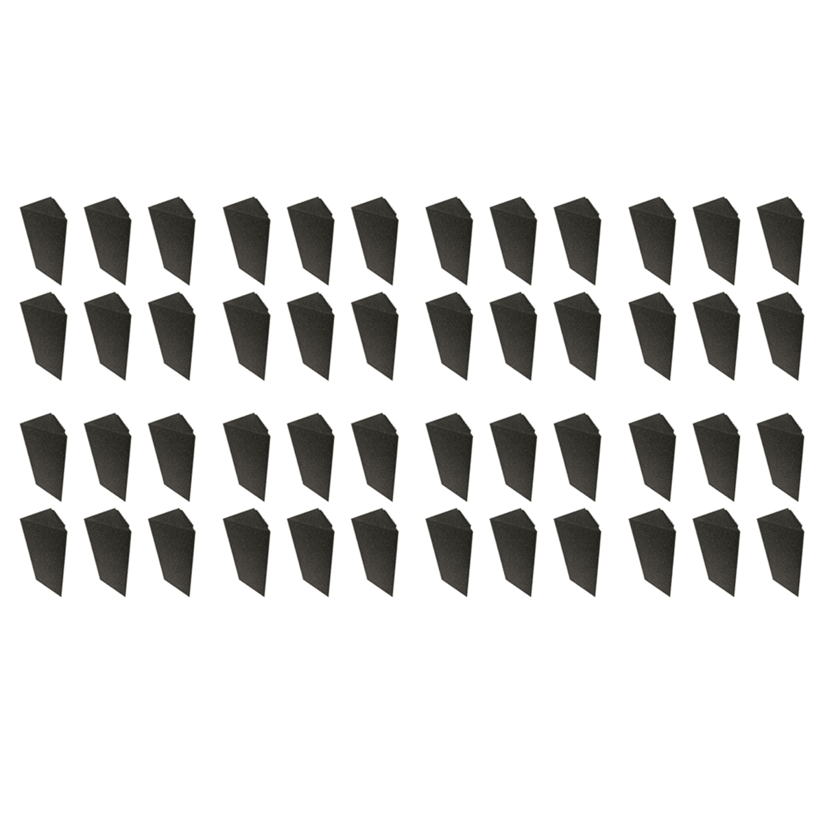 48 PCS Acoustic Foam Charcoal/Black Bass Trap Sound Absorption Studio