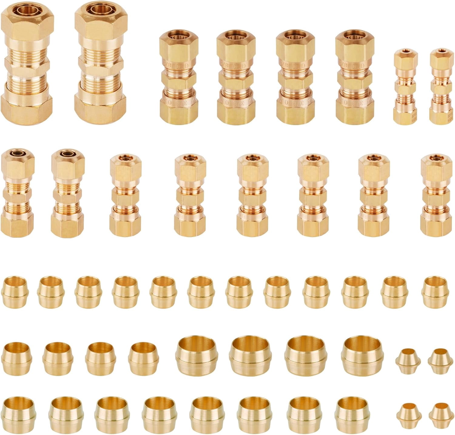 4-Pack 3/4” M8067 Elbow Fittings For Maxline Air Line Systems - Brass, 90 Degree, No-Leak Design