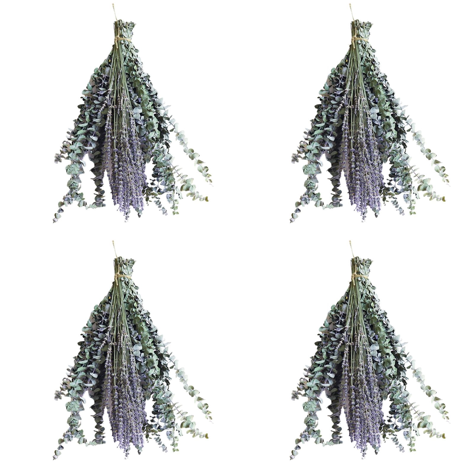 48 PCS Dried Eucalyptus Stems & Lavender Flowers Bundle for Shower ...