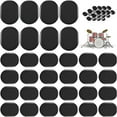 thumbnail image 1 of 48 PCS Drum Gel Pads, Moon Gel for Drums Dampeners Gels Drum Silencer Pads Soft Drum Dampeners Drum Dots for Drums Cymbals Control, Drum Damper Gel Pads Drum Muffler Drum (Black), 1 of 6