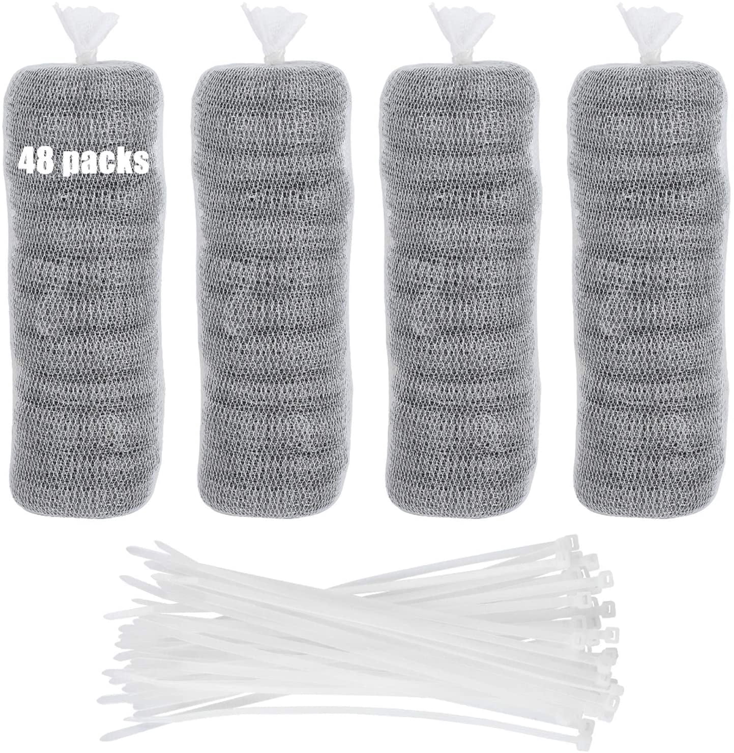 Linx Traps 48 PCS Lint Traps Washing Machine Lint Trap Stainless Steel lint Snare ...