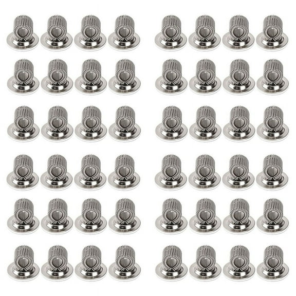 48 PCS Stainless Steel Pen Pencil Holder Clips with Adjustable Spring Loop Self Adhesive Pen Clip Holder