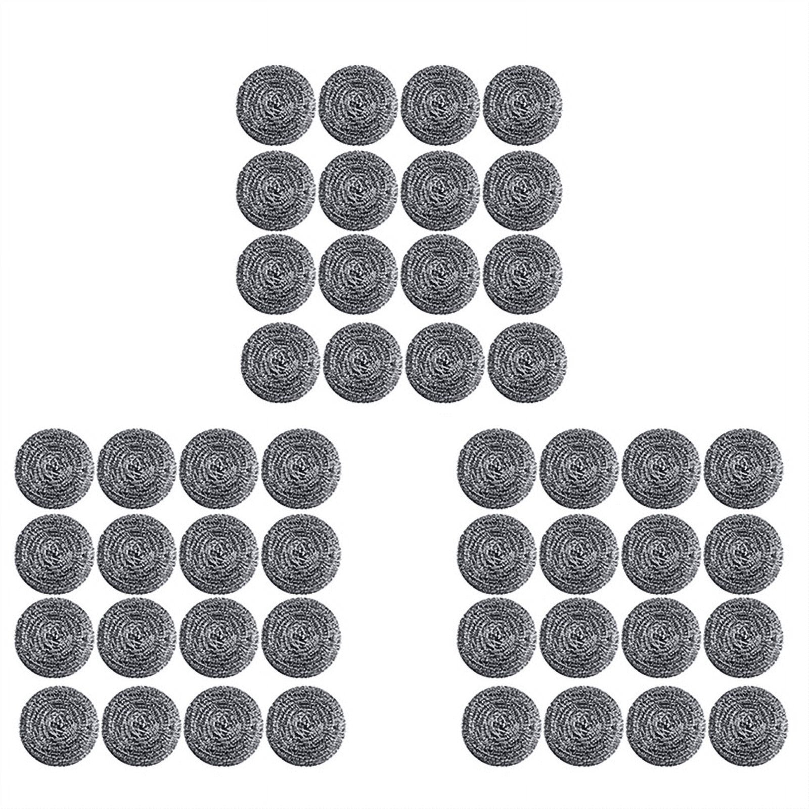 48 PCS Stainless Steel Sponges Scrubbers, Utensil Scrubber Scouring