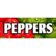 thumbnail image 1 of 48" PEPPERS DECAL sticker hot spicy sweet jalapeno, 1 of 1