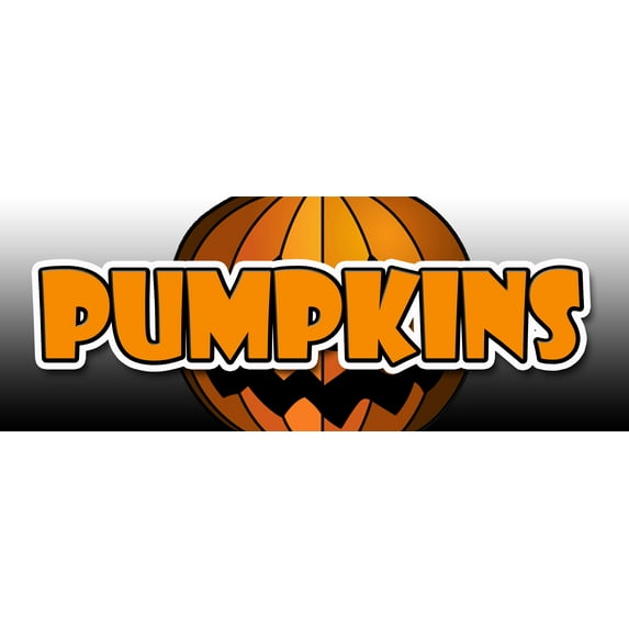 48" PUMPKINS DECAL sticker pumpkin patch halloween