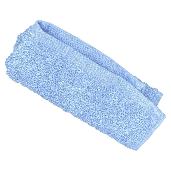 48 Pack 12 x 12 Light Blue Cotton Washcloth Rags | Spa Painting Cleaning Face Gym