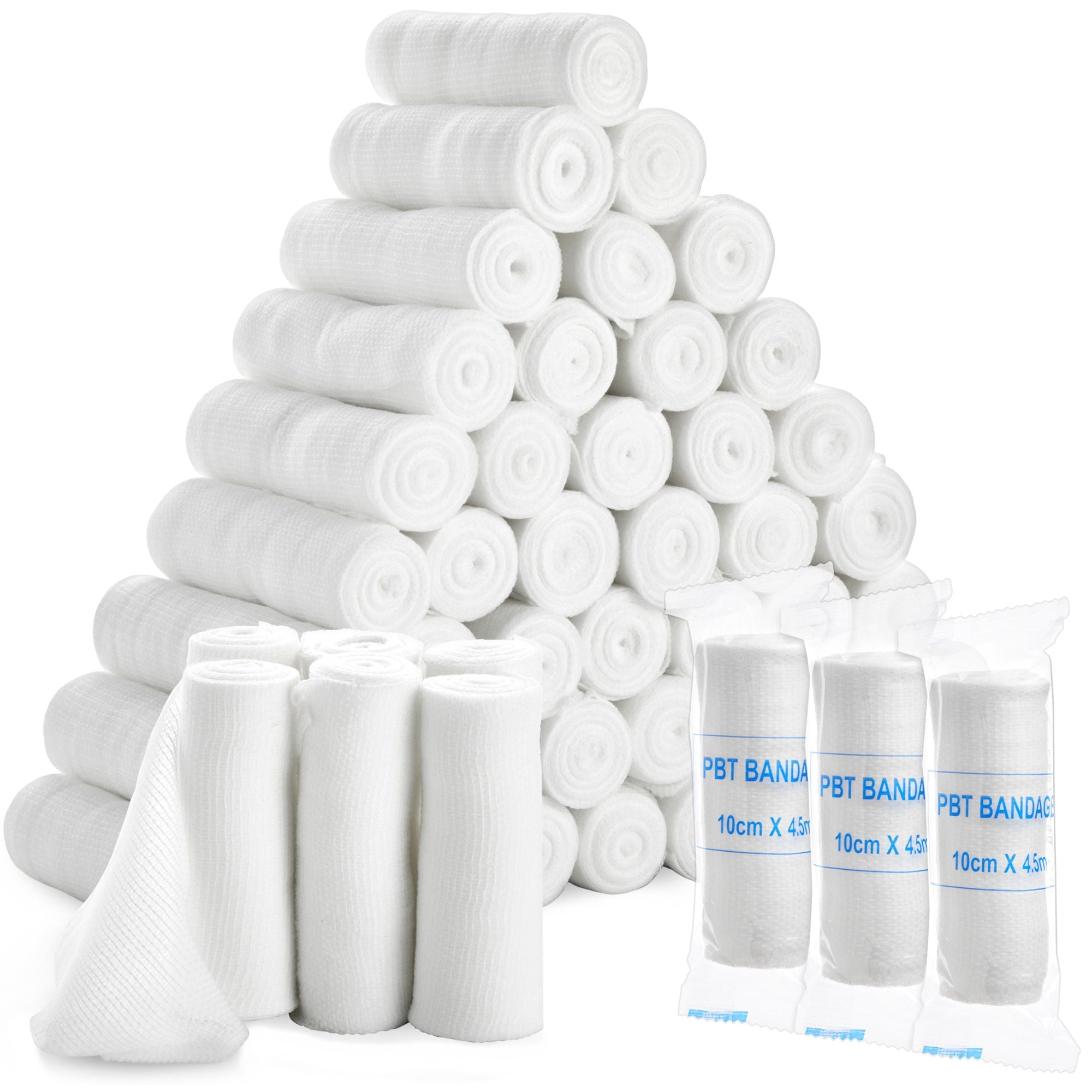 Navaris Plaster Cloth Rolls (S, Pack of 10) - Gauze Bandages for Body  Casts, Craft Projects, Belly Molds - Easy to Use Wrap Strips - 2 W x 118 L