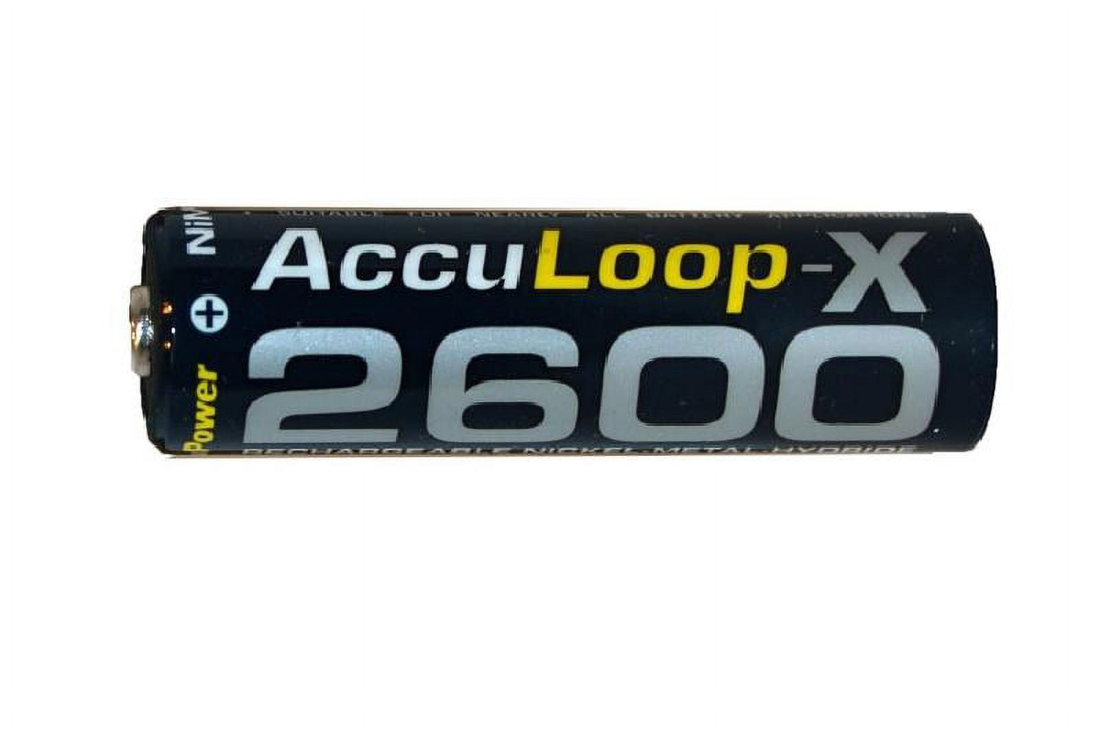 48-Pack AA NiMH AccuPower AccuLoop-X Rechargeable Batteries (2600 mAh)
