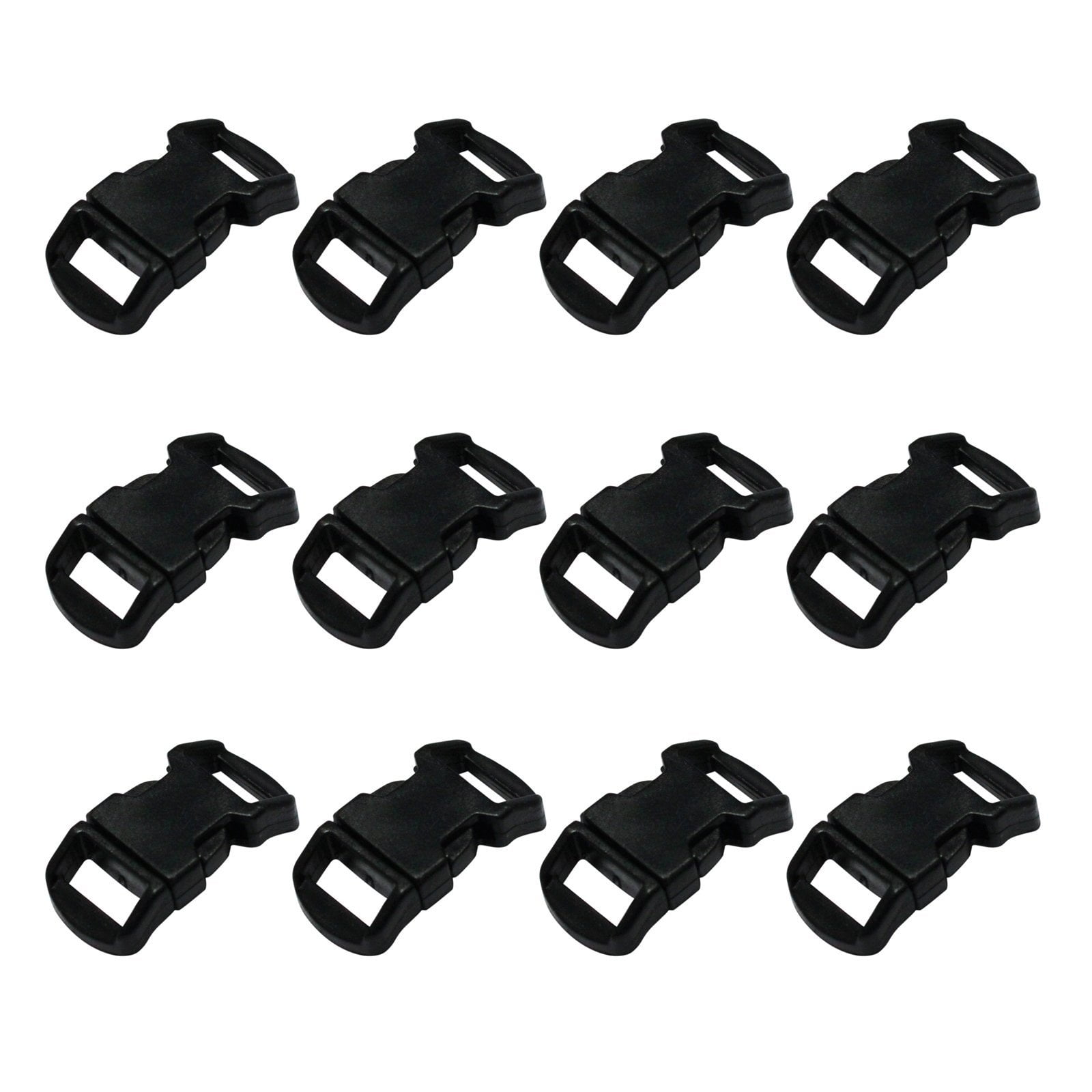48 Pack) ASR Outdoor Paracord Bracelet Buckle Set Black 15mm .5 Inch -  Walmart.com, image size:1600x1600
