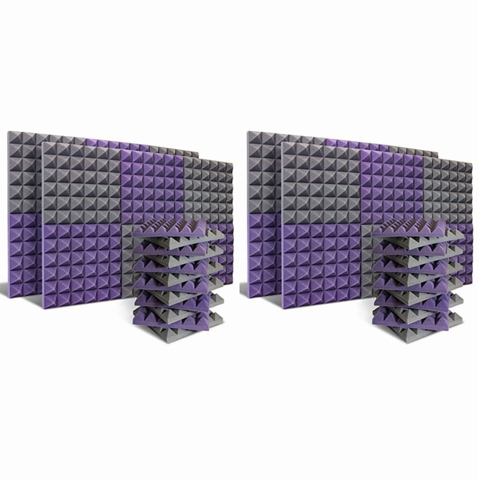48 Pack Acoustic Panels,Sound Proof Foam Panels,Studio Soundproofing Wedges,Wall Reduce Noise Foam,for Music Studio,Etc