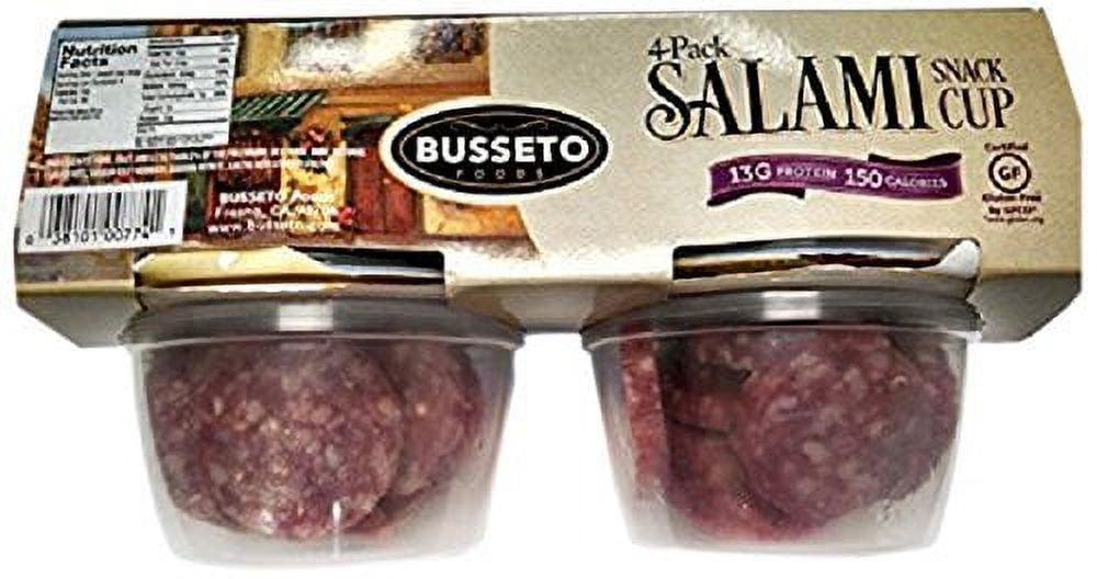 (48 Pack)Busseto Dry Salami Nugget Snack Cup