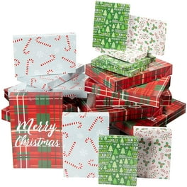 10 Pack Christmas Nesting Gift Boxes with Lids for Presents, Decorative  Nested Holiday Gift Wrap (10 Sizes)