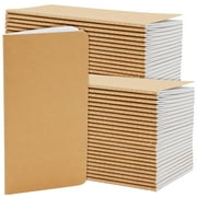 48 Pack Kraft Paper Notebooks Bulk, H5 Lined Journals for Writing, Students, Office, Travelers (80 Pages)