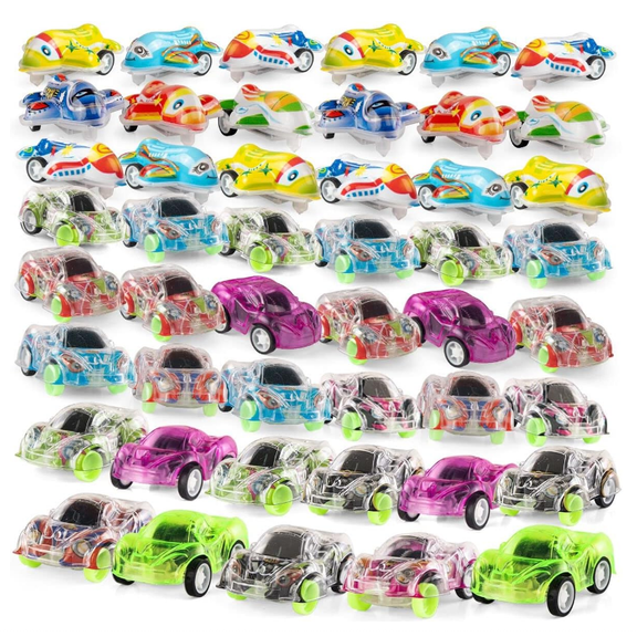 48 Pack Mini Car Party Favor For Kids Birthday Goodie Bag Fillers Pinata Stocking Stuffers Party Supplies Toy Carnival Prizes Classroom Prizes