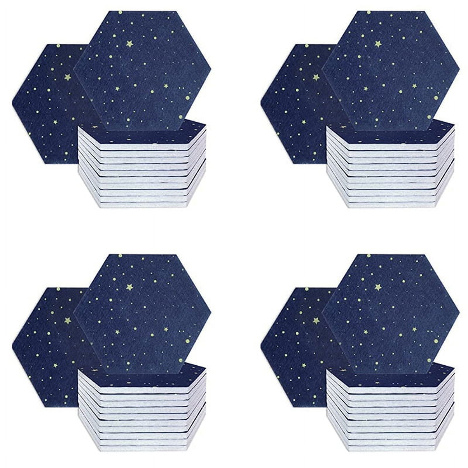 48 Pack Starry Hexagon Acoustic Panels,Sound Proofing Padding,Sound ...