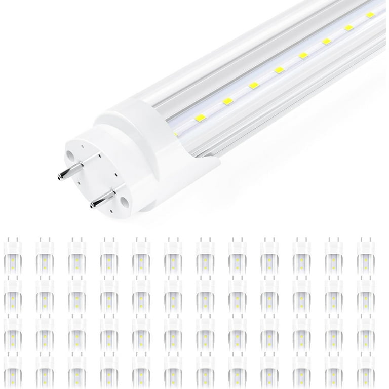 18-Watt 4 ft. Linear T8 Rotatable Clear 5000K LED Tube Light Bulb (24-Pack) 18-Watt 4 ft. Linear T8 Rotatable Clear 5000K LED Tube Light Bulb (24-Pack)
