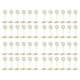 thumbnail image 1 of 48 Pack Table Number Card Holders Photo Holder Stands Place Paper Menu Clips, Circle Shape (Gold), 1 of 4