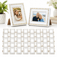 Healthy Design Frame 48 Pack White Small Picture Frames, 2x3 Inch, Retro Design for Table or ...