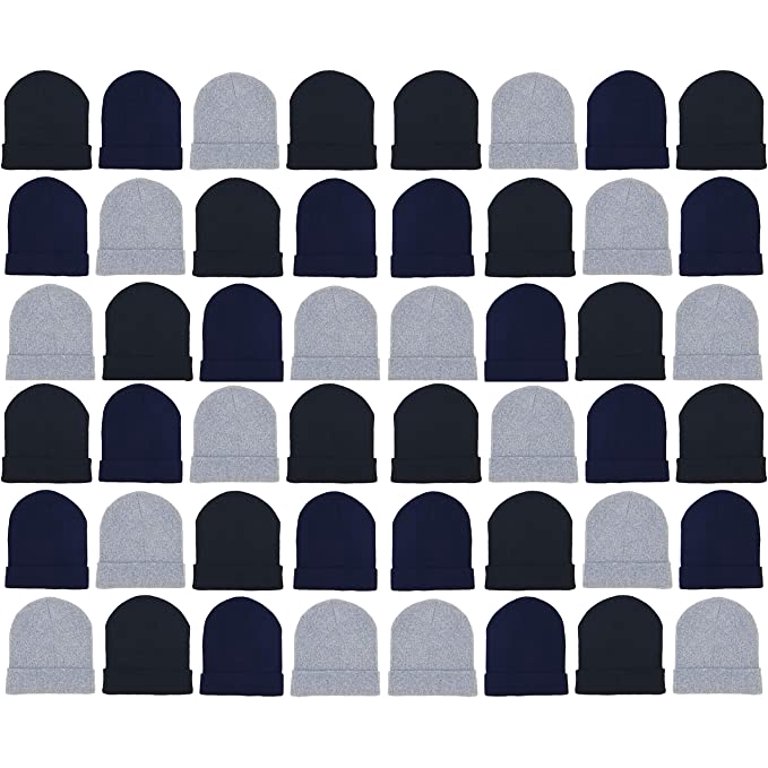 48 Pack Winter Beanie Hats for Men Women, Warm Cozy Knitted  display picture 2
