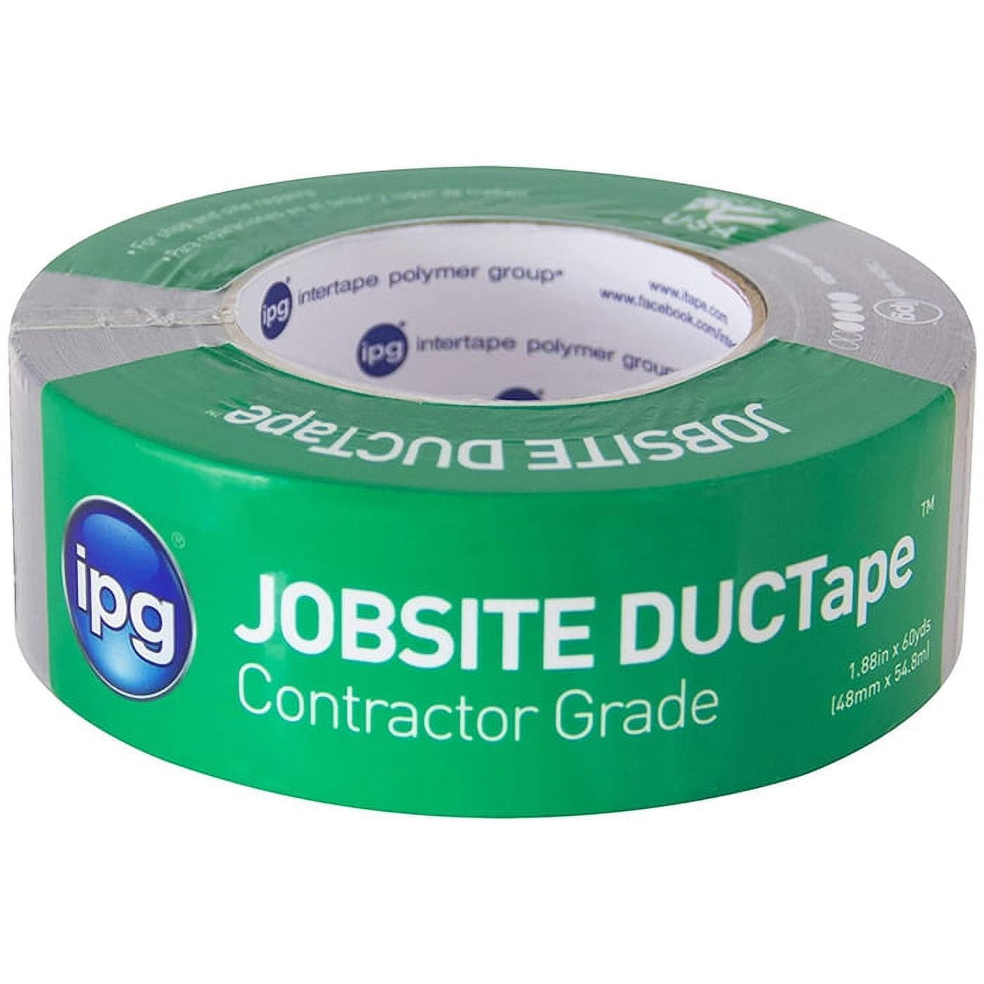 48-Pack of 1.88” x 60 yds Intertape 67 Jobsite Silver General Purpose Duct Tape
