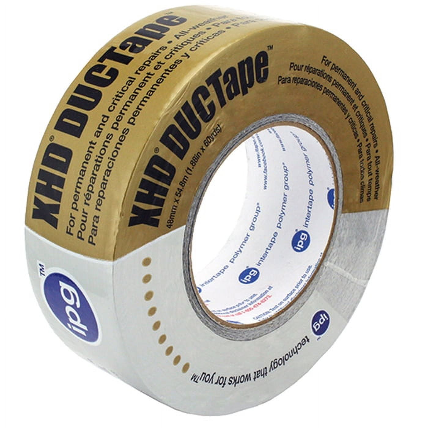 48-Pack of 1.88” x 60 yds Intertape 96 XHD Silver All Weather Duct Tape