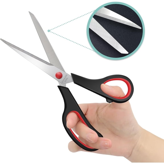48 Packs Sewing Craft Scissors, Multipurpose Heavy Duty Sharp Paper Scissors, Stainless Steel Shears for Home Office Supplies