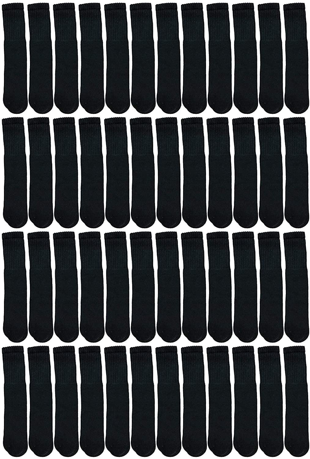 48 Pairs Bulk Women's Tube Socks, Cotton, Wholesale Sock Homeless