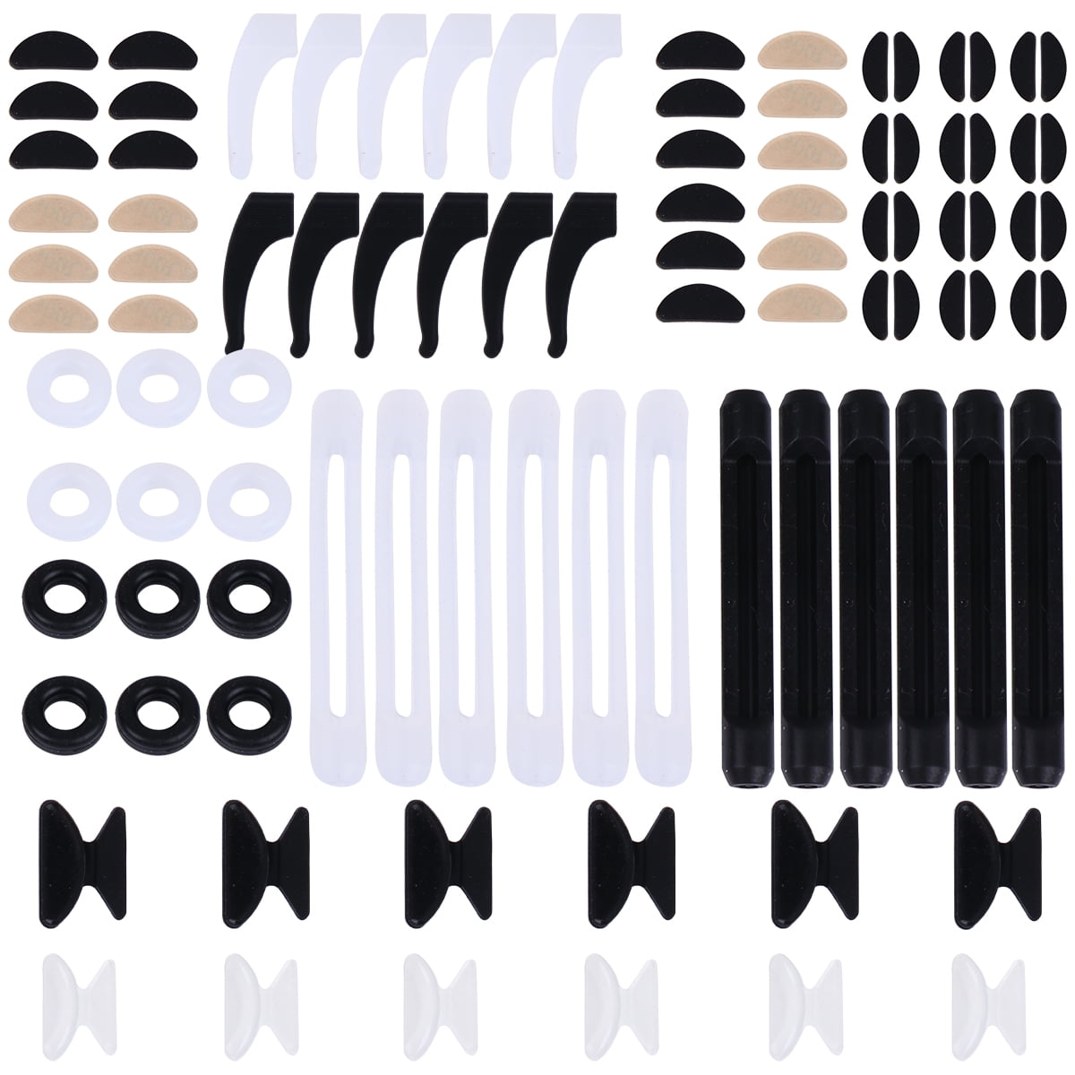 48 Pairs Eyeglasses Retainers Kit Nose Pads Nose Grips Eyeglasses