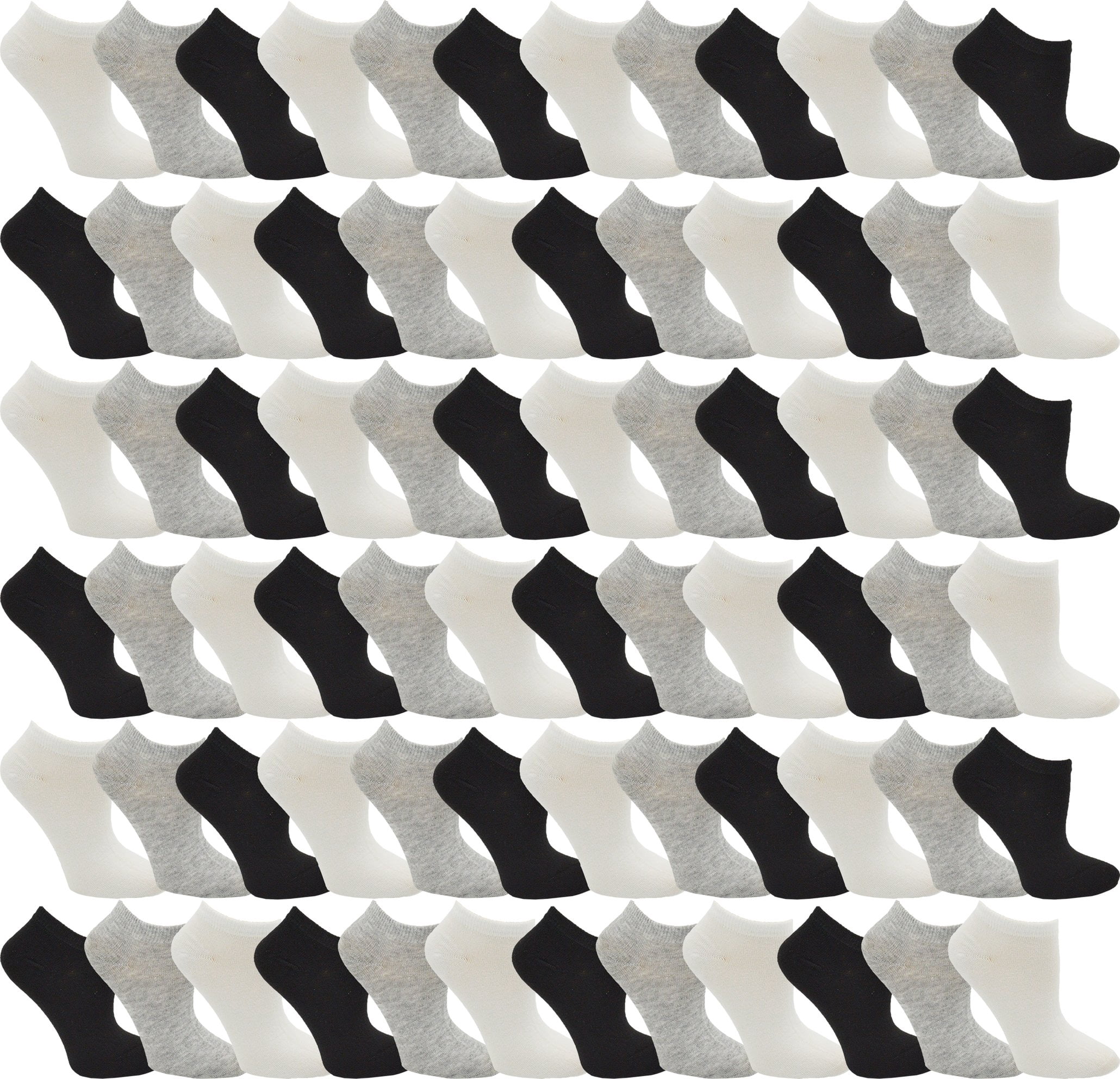 48 Pairs Low Cut Ankle Socks for Men, Thin Comfortable Lightweight Breathable