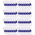 thumbnail image 1 of 48 Pairs Low Cut Socks, Mens & Womens Ankle Socks, Cotton, Cheap Value Sock, Donation Homeless, Lightweight Bulk (48 Pairs Mens White), 1 of 2