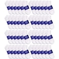 thumbnail image 1 of 48 Pairs Low Cut Socks, Mens & Womens Ankle Socks, Cotton, Cheap Value Sock, Donation Homeless, Lightweight Bulk (48 Pairs Womens White), 1 of 2