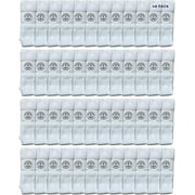 48 Pairs Of Yacht & Smith 30 Inch Wholesale Men's Long Tube Socks, Cotton Sport Tube Socks Size 10-13 (White)