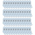 thumbnail image 1 of 48 Pairs Of Yacht & Smith Wholesale Bulk Kids Mid Ankle Socks, Cotton Sport Athletic Ankle Socks Size 4-6 (White), 1 of 5
