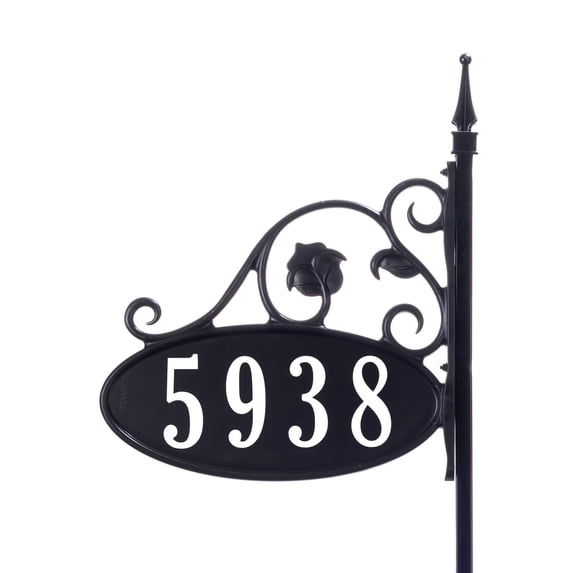 48" Park Place Oval Reflective 911 Home Address Sign for Yard – Custom Made
